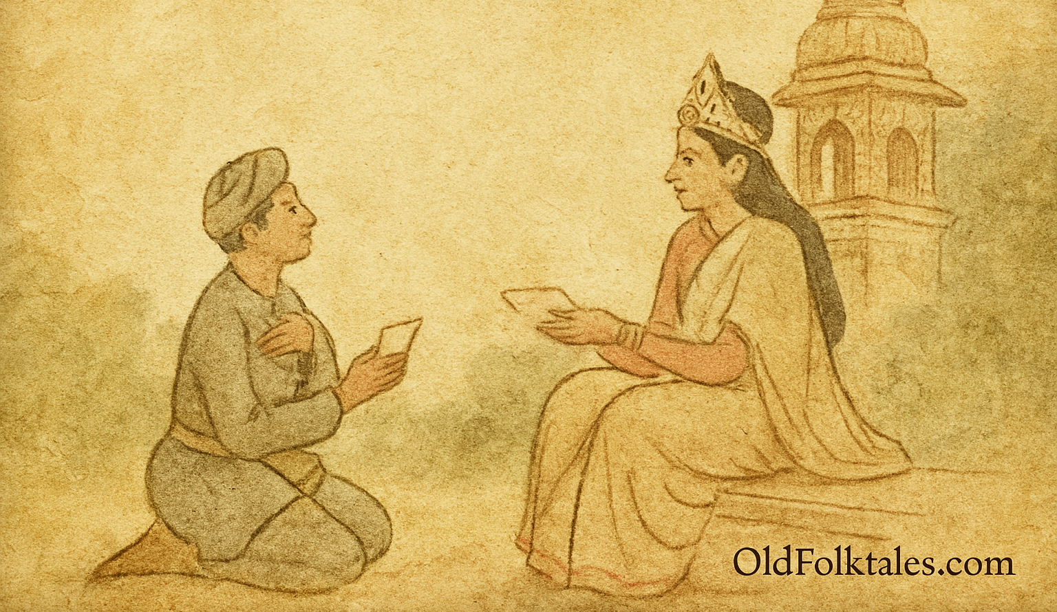 Discover the Indian folktale of a brave prince who defeats dark magic to rescue his seven mothers. A legend of devotion, wisdom, and triumph over evil from India.